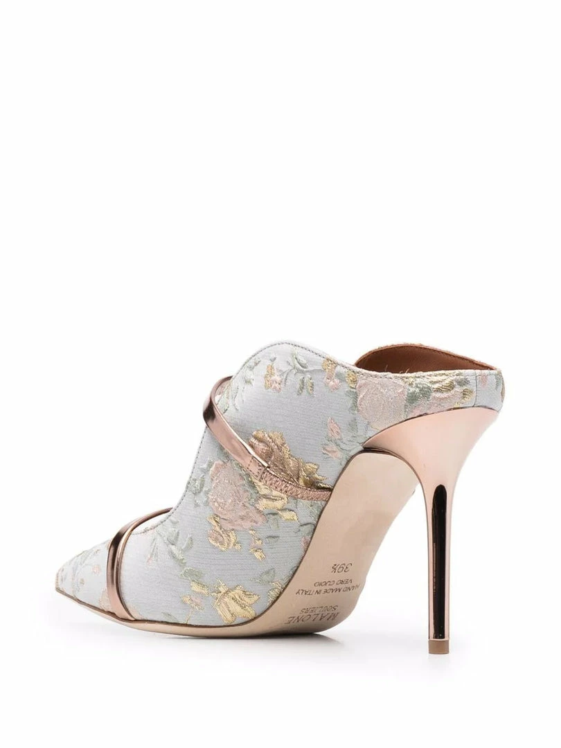 'Malone Souliers X Bridgerton Maureen 85 Jacquard Mules' 5 'Malone Souliers X Bridgerton Maureen 85 Jacquard Mules'