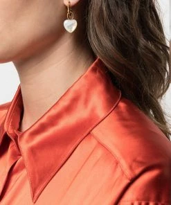 Maria Black Accessories Gold 'Milla' Heart Huggie Earring