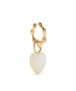 Maria Black Accessories Gold 'Milla' Heart Huggie Earring