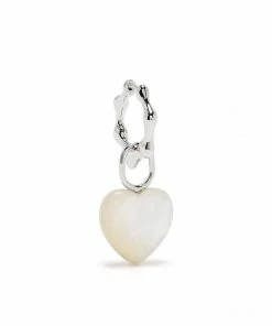 Maria Black Accessories Silver 'Milla' Heart Huggie Earring
