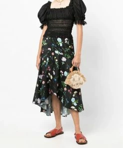 Charo Ruiz Black 'Martha' Lace Top