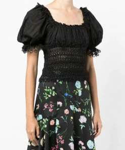 Charo Ruiz Black 'Martha' Lace Top