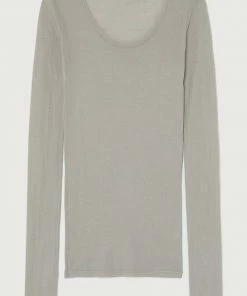 American Vintage Grey 'Massachusetts' Long Sleeve Top Clothing