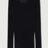 American Vintage Black 'Massachusetts' Long Sleeve Top