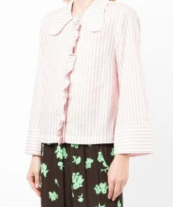 Baum Und Pferdgarten Clothing Striped 'Matleena' Ruffle Shirt