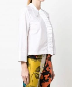 Baum Und Pferdgarten Clothing White 'Matleena' Ruffle Shirt