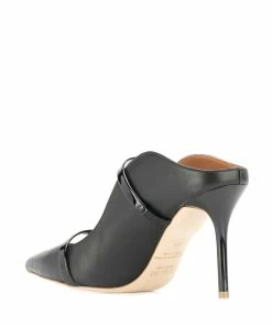 Malone Souliers New In 'Maureen MS 85-23' Black Mules