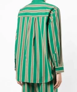 Baum Und Pferdgarten Green 'Mesa' Striped Shirt
