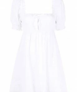 Faithfull The Brand'Miguelina' Linen Mini Dress Clothing