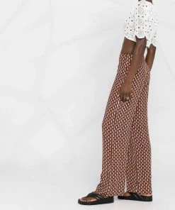 ROTATE Clothing White 'Milandran' Crochet Crop Top