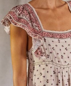 M.A.B.E 'Mira' Print Midi Dress