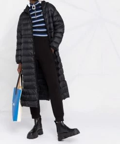 Moncler Black 'Bunias' Long Coat