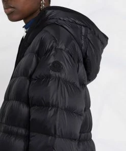 Moncler Black 'Bunias' Long Coat