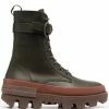 Moncler Khaki And Brown 'Carinne' Ankle Boots 2 Moncler Khaki And Brown 'Carinne' Ankle Boots