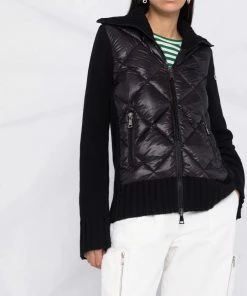 Moncler 'Contrasting Knitted Quilt Jacket'