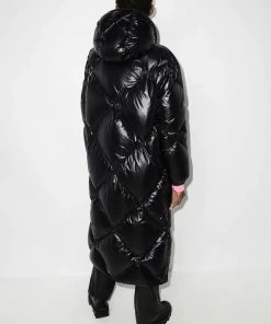 Moncler Black 'Cotonniere' Long Coat