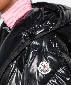 Moncler Black 'Cotonniere' Long Coat