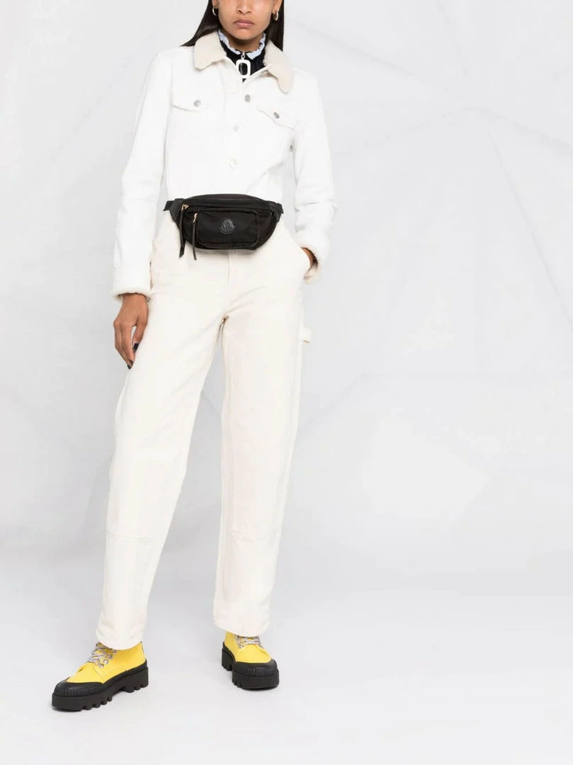 Moncler 'Felicie' Black Logo Patch Belt Bag 4 Moncler 'Felicie' Black Logo Patch Belt Bag