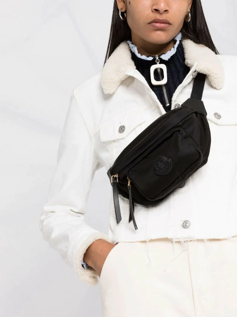 Moncler 'Felicie' Black Logo Patch Belt Bag 5 Moncler 'Felicie' Black Logo Patch Belt Bag