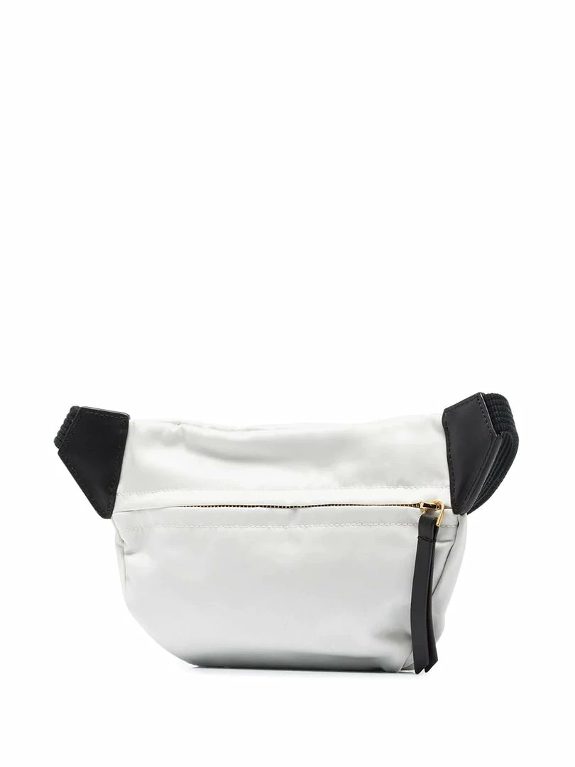 Moncler White 'Felicie' Black Logo Patch Belt Bag 5 Moncler White 'Felicie' Black Logo Patch Belt Bag