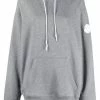 Moncler Grey 'Logo-Print Hoodie' 1 Moncler Grey 'Logo-Print Hoodie'