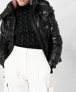 Moncler Black 'Fustet' Padded Jacket