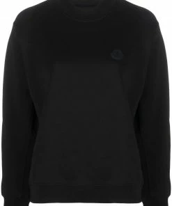 Moncler Black 'Contrasting Sleeve Sweater'