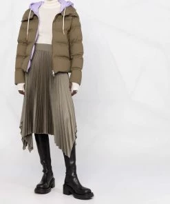 Moncler Green And Lilac 'Loctudy' Jacket