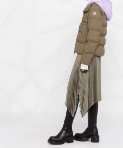 Moncler Green And Lilac 'Loctudy' Jacket