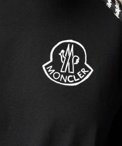 Moncler Black And White 'Logo Printed T-Shirt'