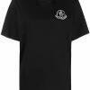 Moncler Black And White 'Logo Printed T-Shirt'