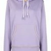 Moncler Purple And Beige 'Contrasting Trim Hoodie'