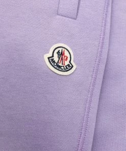 Moncler Purple And Beige 'Contrasting Trim Tracksuit Bottoms'