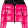 Moncler Pink And Black 'Jasione' Puffer Jacket
