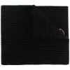 Moncler Black 'Love Logo Patch Scarf'