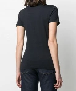 Moncler Navy 'Front Logo Embroidered T-shirt'