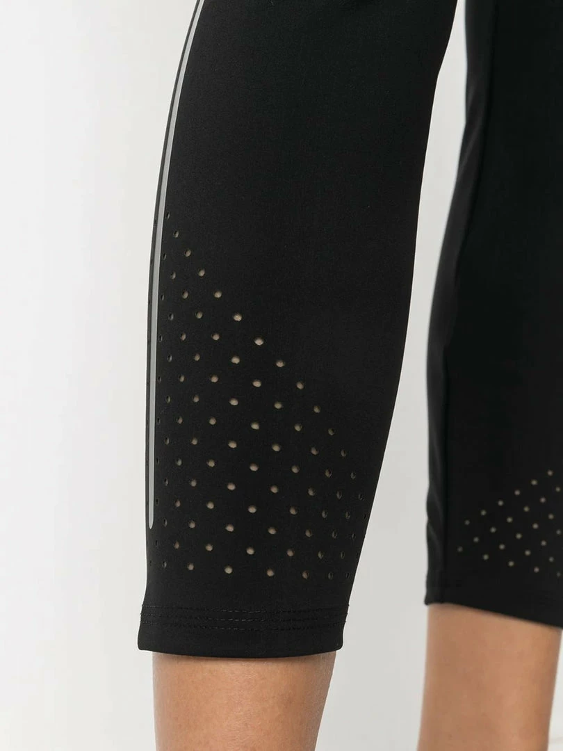 Moncler Black 'Brand Detailed Perforated Leggings' 7 Moncler Black 'Brand Detailed Perforated Leggings'