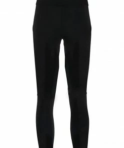 Moncler Black 'Brand Detailed Perforated Leggings'