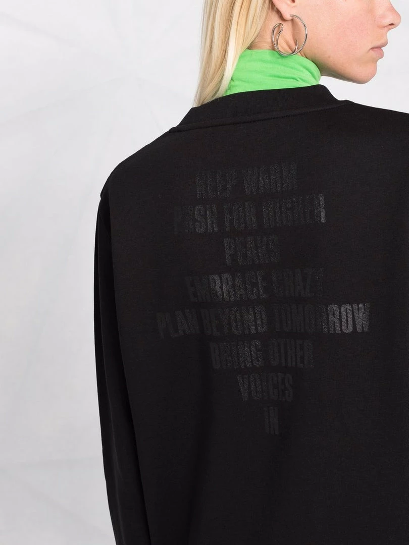 Moncler Black 'Back Graphic Text Sweater' 4 Moncler Black 'Back Graphic Text Sweater'