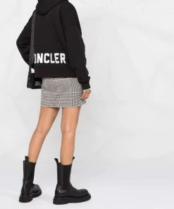 Moncler Black 'Logo Detail Hoodie'