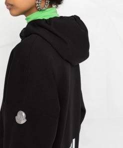 Moncler Black 'Logo Detail Hoodie'