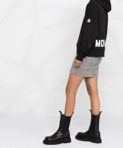 Moncler Black 'Logo Detail Hoodie'