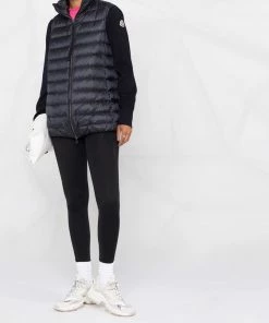 Moncler Navy 'Padded Zip-Up Jacket'