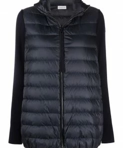 Moncler Navy 'Padded Zip-Up Jacket'