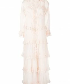 Stella Nova 'Monroe' Tiered Sheer Long Dress