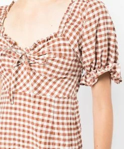 Rixo London 'Montenegro SeerSucker' Gingham Dress