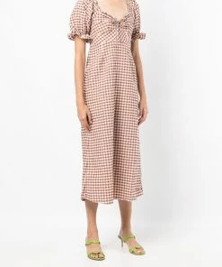 Rixo London 'Montenegro SeerSucker' Gingham Dress