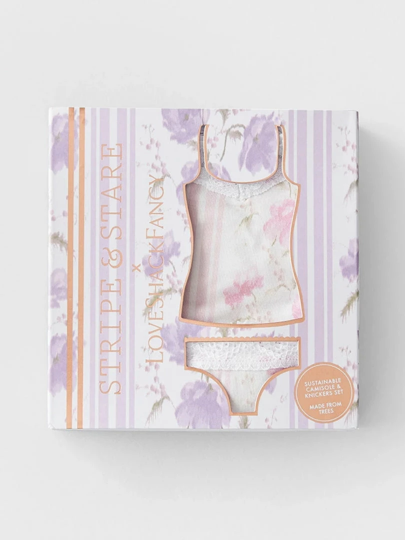 Stripe And Stare All In One ‘Morning Bliss Lace Cami And Knicker Set’ 4 Stripe And Stare All In One ‘Morning Bliss Lace Cami And Knicker Set’