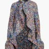 DRIES VAN NOTEN Multicoloured 'Vibe' Ruffled Collar Jacket Clothing