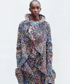 DRIES VAN NOTEN Multicoloured 'Vibe' Ruffled Collar Jacket Clothing